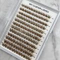 Wholesale Private Label Brown Lash Clusters